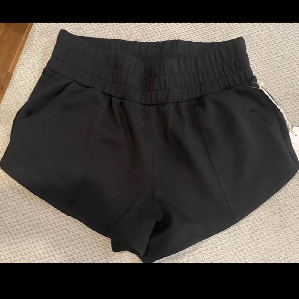 Women's High-Waist Black Shorts